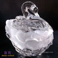 Frosted Glass Swan Candy Jars Wholesale